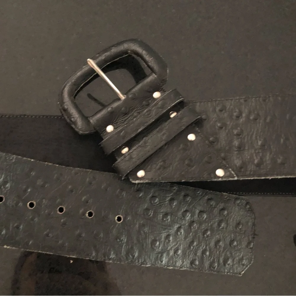 🔥VTG Ruza Ostrich Wide Belt